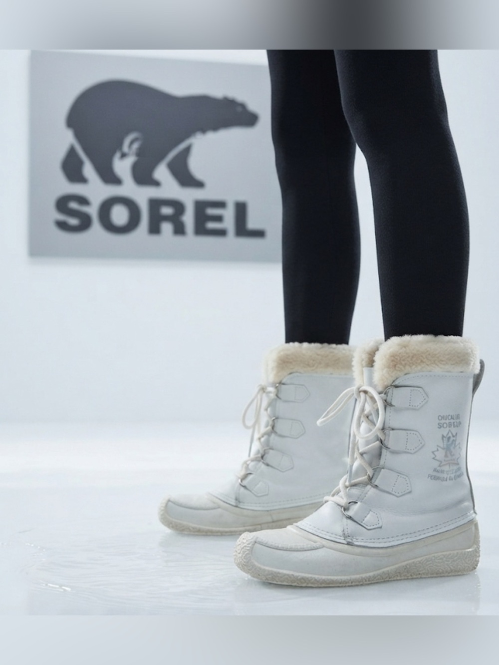 Authentic Sorel woman’s signature designer vintage waterproof winter boots sz 5